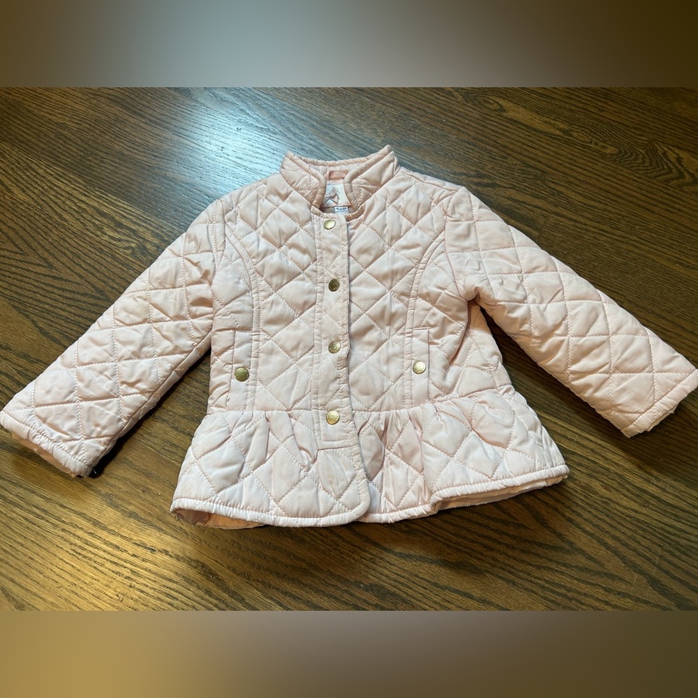 Janie and Jack pink quilted jacket size 18 to 24 months